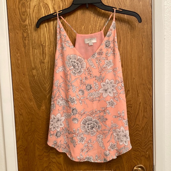 LOFT Tops - Loft Outlet brand strappy cami, size XXSP. Bright neon pink/coral color.